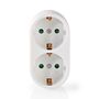 Power Socket Splitter | Type F (CEE 7/7) | 250 V AC 50 Hz | Type F (CEE 7/7) | 250 V AC 50/60 Hz | 16.0 A | 3500 W | White PSSPL200F1WT 5412810292028