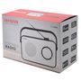 Portable Radio FM/AM with 3.5mm Jack, White R-190BW 8435256896855
