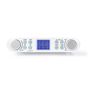 Kitchen Radio | Cabinet Design | FM | Mains Powered | Digital | 1.5 W | 2 " | Black Blue Screen | Alarm clock | Silver / White RDFM4000WT 5412810326532