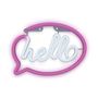 Neon LED Light HELLO pink white Bat + USB FLNE15 Forever Light RTV100232 5900495956217