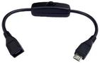 ON-OFF SWITCH CABLE, RASPBERRY PI, BLACK PSG-MICRO-MF-002B