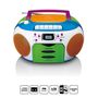 Portable radio with CD and cassette Kids Multi Colour SCD-971 8711902041719