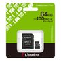 Memory Card micro SD 64GB Class 10 UHS-I U1 A1 V10 with SD Adapter, CANVAS Select Plus SDCS3/64GB 740617348408