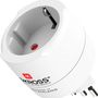SKross Travel adapter Europe to Switzerland + Italy + Brazil - For 2- and 3-pole devices (grounding or Euro-plug) SKR1500272 7640166324386