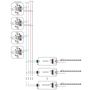 DALI pöörddimmer MCU 230Vac, seinasisene, ilma katteta, Sunricher SR-2400RB-NF-DIM