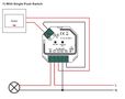 Диммер приемный для систем освещения 230В, 200Вт TRIAC, серия Easy-RF, Sunricher SR-2501SAC-HP