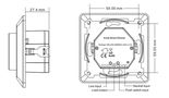 LED controller in-wall mount, rotary, TRIAC, SR-BUS RF + Bluetooth, Sunricher SR-SB2835RAC-S