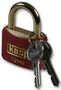 PADLOCK, BRASS, 40MM, RED, K/A K12440REDA1