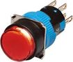 ILLUM. PUSH BUTTON, 16MM, MOM, RND, RED RJS-K16-271-RE-65J