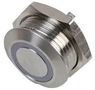 SWITCH, A/VANDAL, 16MM, M/TRAV, BLU RING RJS1N1LP-16M-F-R-B-BS-12V-68J