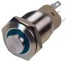 SWITCH, A/VANDAL, 16MM, LATCH, BLU RING RJS102P-16LA-H-R-B-BS-12V-67Q