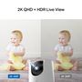 Камера Wi-Fi vidaus, 2K 1440p, Apple Homekit, Pan/Tilt, su privatumo rėžimu, MicroSD iki 512GB TAPO-C225 4897098688090