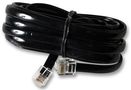 CABLE, RJ12-RJ12 (6P6C), X WIRE, BLK, 3M MP009281