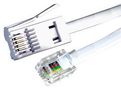 BT PLUG TO RJ11 5M WHT C/WIRED BT-205X