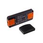 LED controller with wireless rechargeable IR sensor 12-24Vdc, 8A,  dimming function, black, Design Light TEO-ZES-1P-CZ-01 5908293404459
