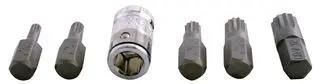 SPLINE BIT SET, 3/8 IND, 6PC 592