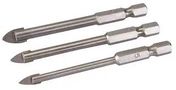 TILE & GLASS DRILL BIT HEX DRIVE 3PC SET 224760