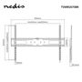Fikseeritud teleri seinakinnitus 60-100" (max. 75kg), must TVWM2070BK 5412810327713