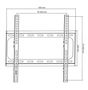 Настенное крепление для стационарного телевизора 32-55" (макс 40 кг) UCH0151 5901436786917