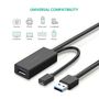 Kaablipikendus USB3.0 10m microUSB pesaga välise toite jaoks US175 UGREEN UGREEN/20827 6957303828272