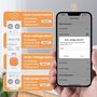 Nutikas relee DIN rööpale 230Vac, 16A, Wi-Fi TUYA, koos elektrimonitoriga WCB16-WM 6976037362890