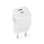 Wall Charger | 30 W | Quick charge feature | 1.5 / 2.0 / 2.5 / 3.0 A | Number of outputs: 1 | USB-C™ | Automatic Voltage Selection | White WCMPD30W100WT 5412810397693