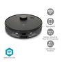 SmartLife Robot Vacuum Cleaner | Laser Navigation | Wi-Fi | Capacity collection reservoir: 0.59 l | Automatic charging | Maximum operating time: 1.75 hrs | Black | Android™ / IOS WIFIVCL10CBK 5412810469116