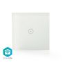 SmartLife Wall Switch | Wi-Fi | Single | Wall Mount | 1000 W | Android™ / IOS | Glass | White WIFIWS10WT 5412810271771