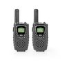 Walkie-Talkie Set | 2 Handsets | Up to 8 km | Frequency channels: 8 | PTT / VOX | up to 2.5 Hours | Headphone output | Black WLTK0800BK 5412810309726