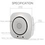 Умный детектор угарного газа с сиреной, 230Vac, Wi-Fi, TUYA / Smart Life WSS-CO-EU-MS 6974246475257