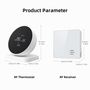 Умный, портативный термостат для котла или термоклапанов, Wi-fi TUYA + RF WT-498-WIFI-RF