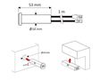 LED controller 12-24Vdc, 2A, with IR sensor, for furtiture, Ø14mm, two functions WYL-IR-S01-24W-B 5900652142774