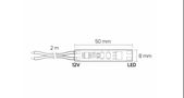 LED riba lüliti LED profiilidele, 12-24Vdc, 5A, ON-OFF, 2m juhtmega WYL-XC60-NI-02W 5900652145133