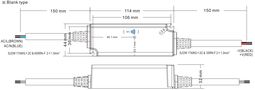 Püsiv pinge LED-draiver 12V 2.1A, IP67, MEAN WELL XLN-25-12