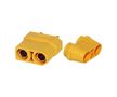 Plug; DC supply; XT90; female; PIN: 2; for cable; soldered; 40A; 500V XT90H-F