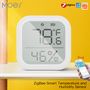 Nutikas temperatuuri- ja niiskusandur, ZigBee, juhtmevaba, 0-1000LUX, Wi-Fi, TUYA / Smart Life ZSS-KB-TH-LF-C-MS 6974246475288