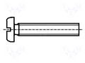 Screw; M4x10; 0.7; Head: cheese head; slotted; 1.2mm; steel; zinc BOSSARD B4X10/BN351