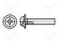 Screw; with flange; M4x10; 0.7; Head: button; Phillips; PH2; steel BOSSARD B4X10/BN4825
