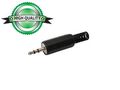 2.5mm MALE JACK CONNECTOR - PLASTIC BLACK STEREO CA002 5410329283636; 5410329221522