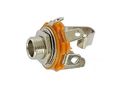 6.35mm FEMALE JACK CONNECTOR - OPEN CIRCUIT CHASSIS - STEREO CA041 5410329301699; 5410329301705