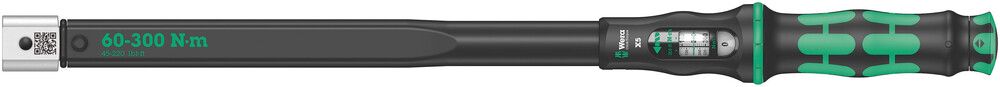 Click-Torque X 5 torque wrench for insert tools, 60-300 Nm, 14x18x60-300, Wera 05075655001