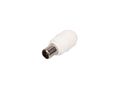 TV PLUG PLASTIC 9.5mm/2.3mm - MALE - WHITE CV003HN 5410329567385