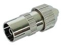 TV PLUG METAL 9.5mm/2.3mm - FEMALE CV006 5410329314484; 5410329314491