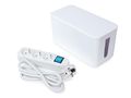 SOCKET OUTLET WITH CABLE ORGANIZER - 3 SOCKETS - 1.5 m CABLE - FRENCH SOCKET EB3WSWO 5410329720599; 5410329720605