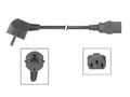 POWER CORD BLACK CEE 7/7 90░+ C13 L=2 m H05VV-F 3G1.00 mm▓ EPC020A100 5410329656393