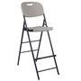 FOLDING BAR STOOL WITH BACK REST FP140N 5410329686499; 5410329735418