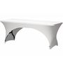 Rectangular table cover - arched - white FP400 5411244400009; 5410329615642