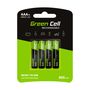 Green Cell Rechargeable Batteries 4x AAA HR03 800mAh GR04 5903317225843