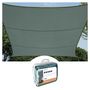 SHADE SAIL - RECTANGULAR - 4 x 3 m - COLOUR: GREEN GREY GSS4430GG 5410329735845