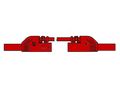 CONTACT PROTECTED MEASURING LEAD 4mm 100cm / RED (MLB-SH/WS 100/1) HM0411S100A 5410329300807; 4002044184971